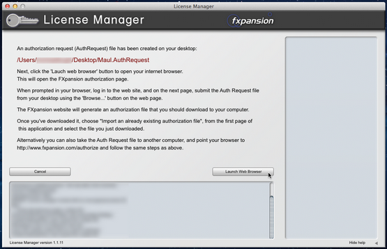 Fxpansion License Manager Mac